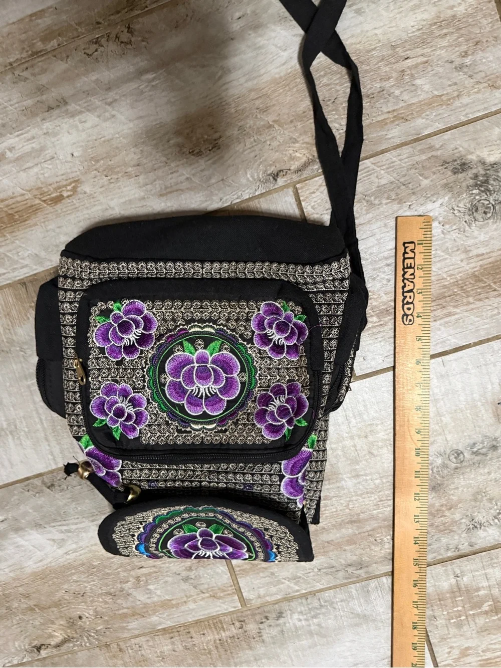 Embroidered Mexican Floral Backpack